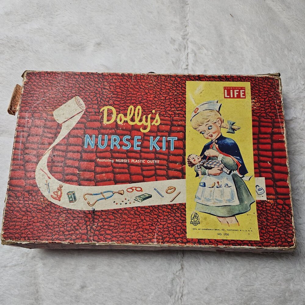 Vintage 1950s Hasbro Dolly's Nurse Kit NO. 1730 Incomplete Advertised in LIFE